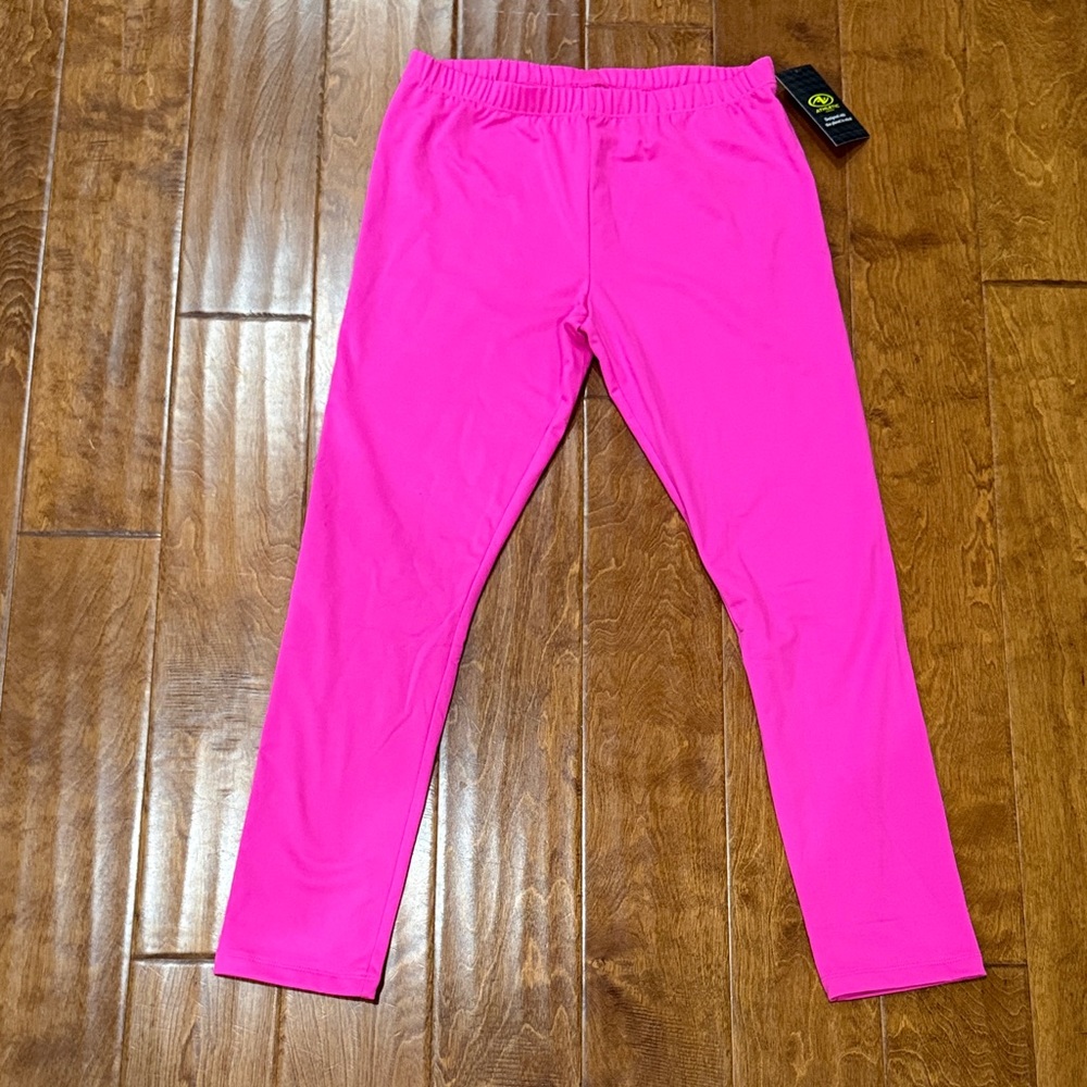 NWT Size Large 10/12 Athletic Works Pink Cozy Leggings